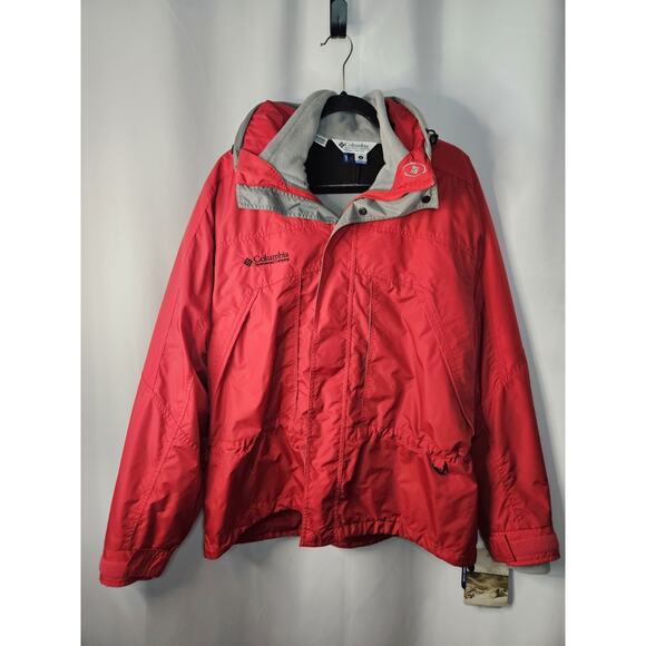 Columbia Vertex Removable Fleece Liner Jacket Packable Hood Waterproof Mens Med - Picture 1 of 15